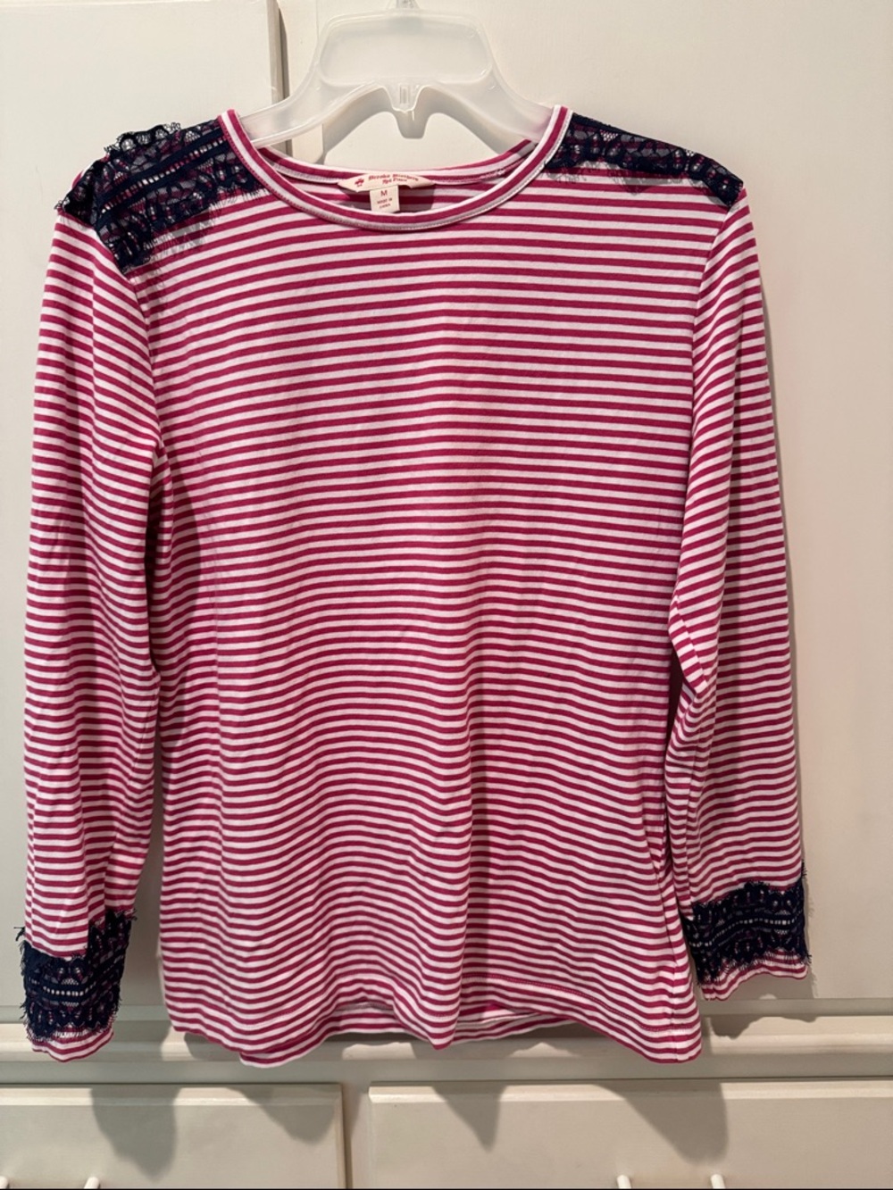 Brooks Brothers Pink and White Striped Top
